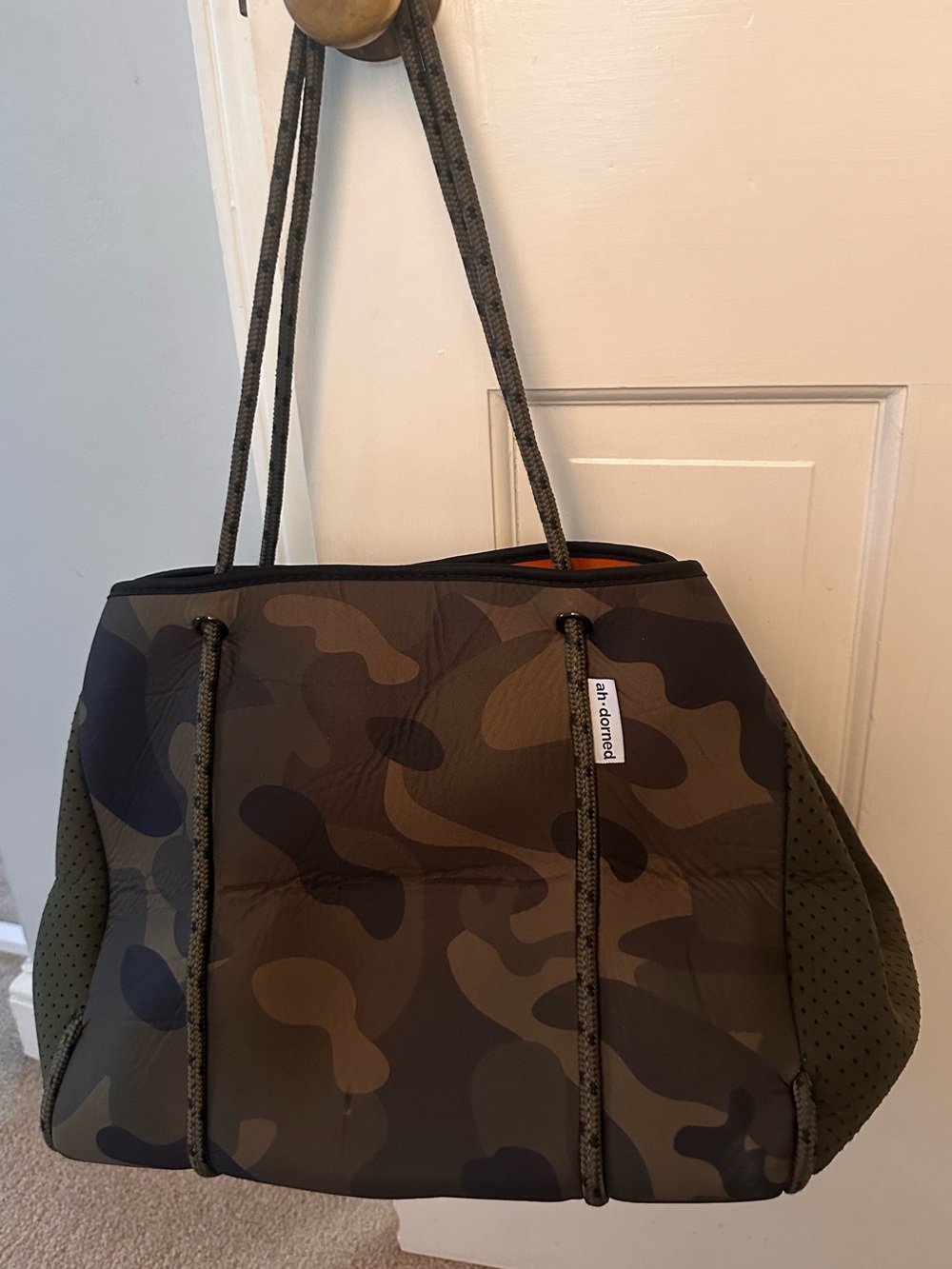 ah-dorned Camo Neoprene Tote Bag